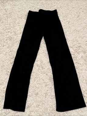 Dynamite Black Ribbed Flare Trousers